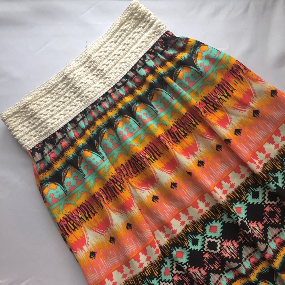 Rue21 Tribal Print Flowy Maxi Skirt